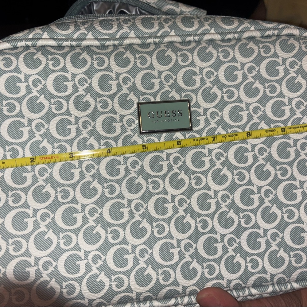 GUESS Light Blue & White Logo lunchbox/Pouch - Picture 5 of 7